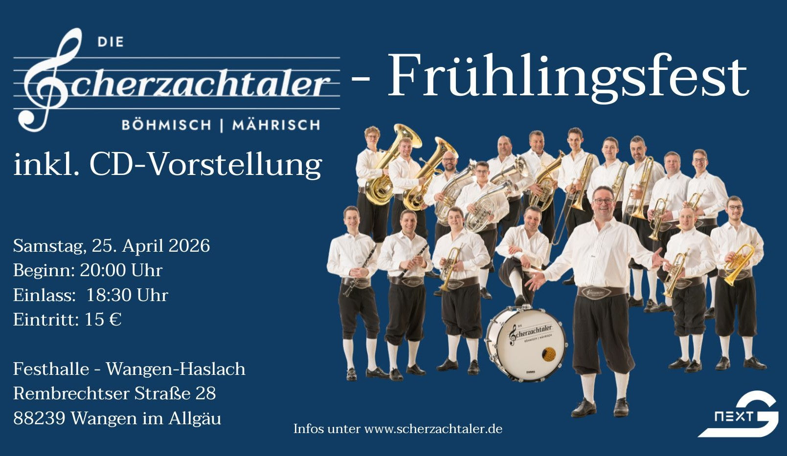 Eintrittskarte "Scherzachtaler Frühlingsfest" 2026