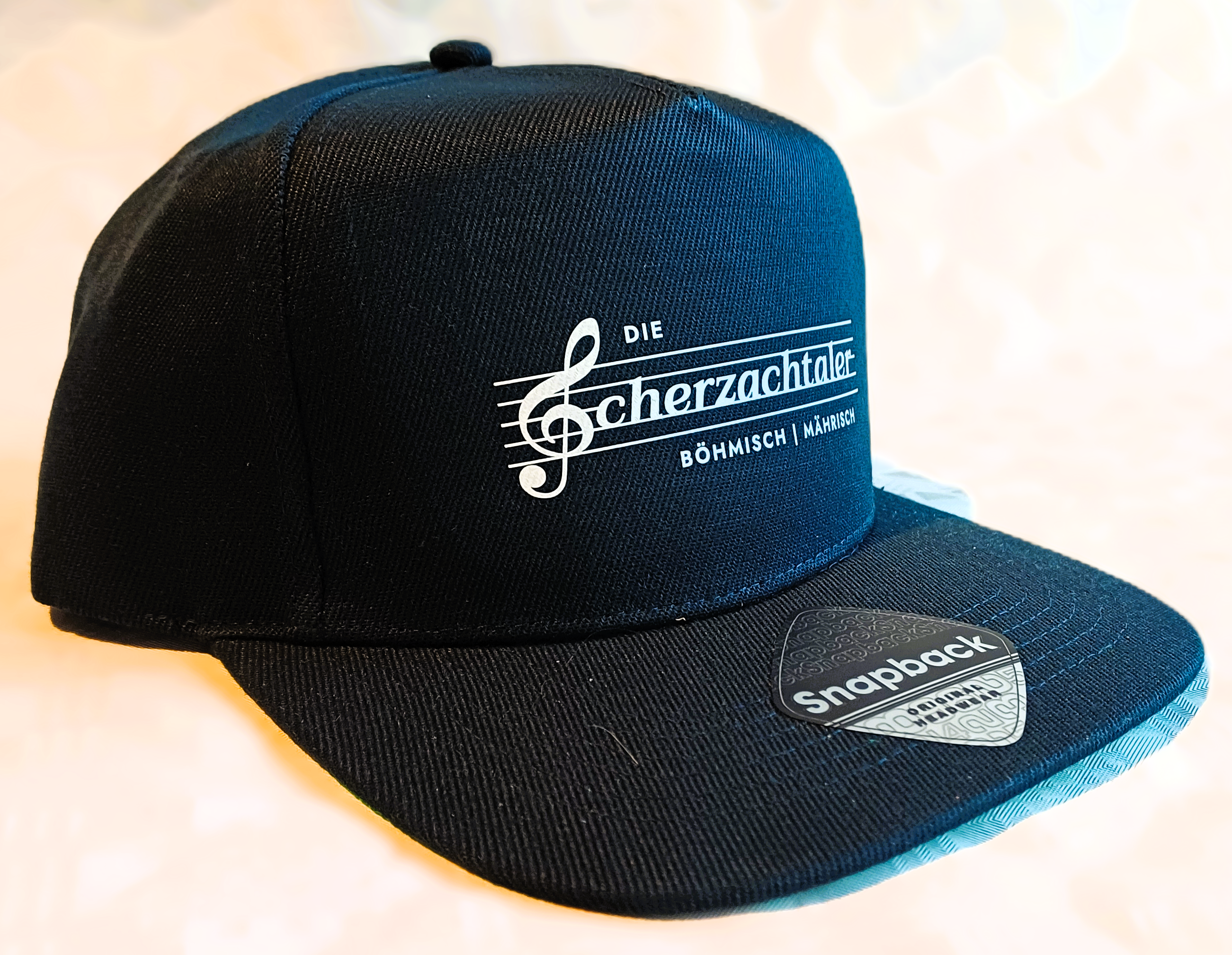 Snapback Cap mit Logo "Die Scherzachtaler" Beechfield® French Navy/French Navy