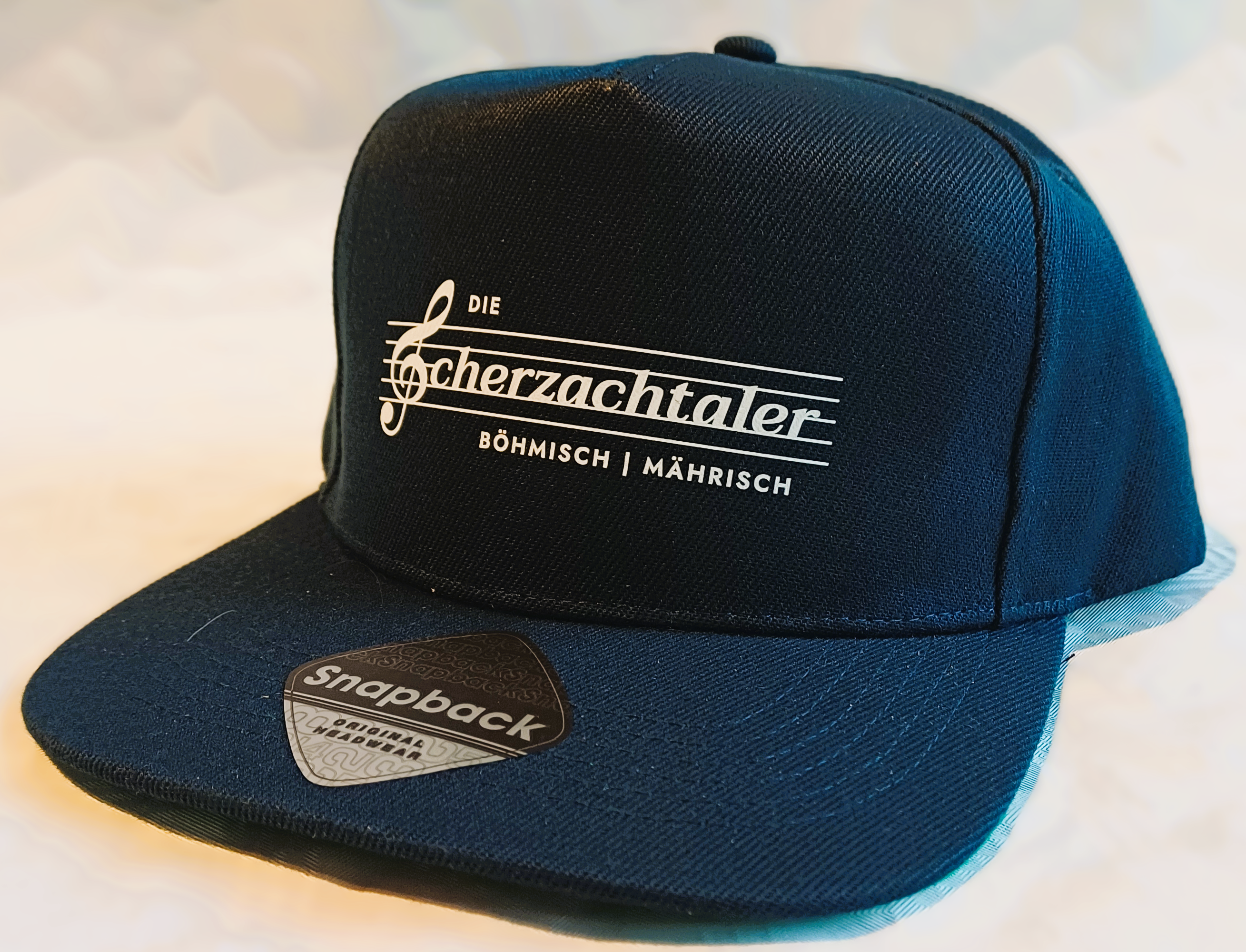 Snapback Cap mit Logo "Die Scherzachtaler" Beechfield® French Navy/French Navy